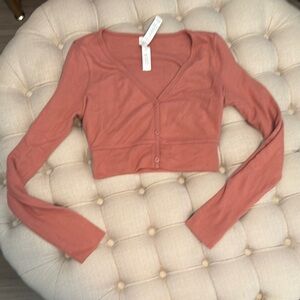 Women's Pink Long Sleeve Top